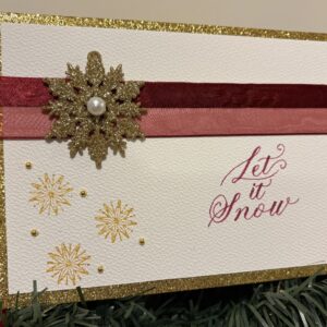 Let It Snow – Handcrafted Holiday Card by Su Kang